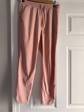 GAP Women's Cropped Drawstring Pants in Blush Pink